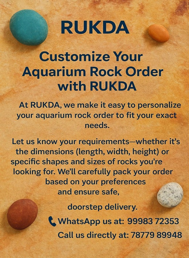 RUKDA صخور حجر رملي من خشب الساج الطبيعي من روكدا® - أحجار زخرفية لأحواض السمك والحدائق والديكور المنزلي - تنسيق أحواض السمك، وتنسيق الحدائق، وأحواض التيراريوم، وأحواض الأسماك - 1 كجم - Image 5